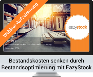 Webinar Bestandskosten senken durch Bestandsoptimierung mit EazyStock